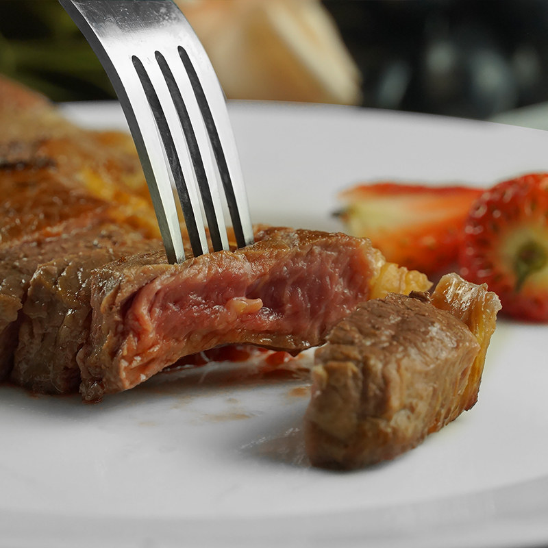 【正善牛肉哥】澳洲草饲西冷牛排6块 1000g原味原切