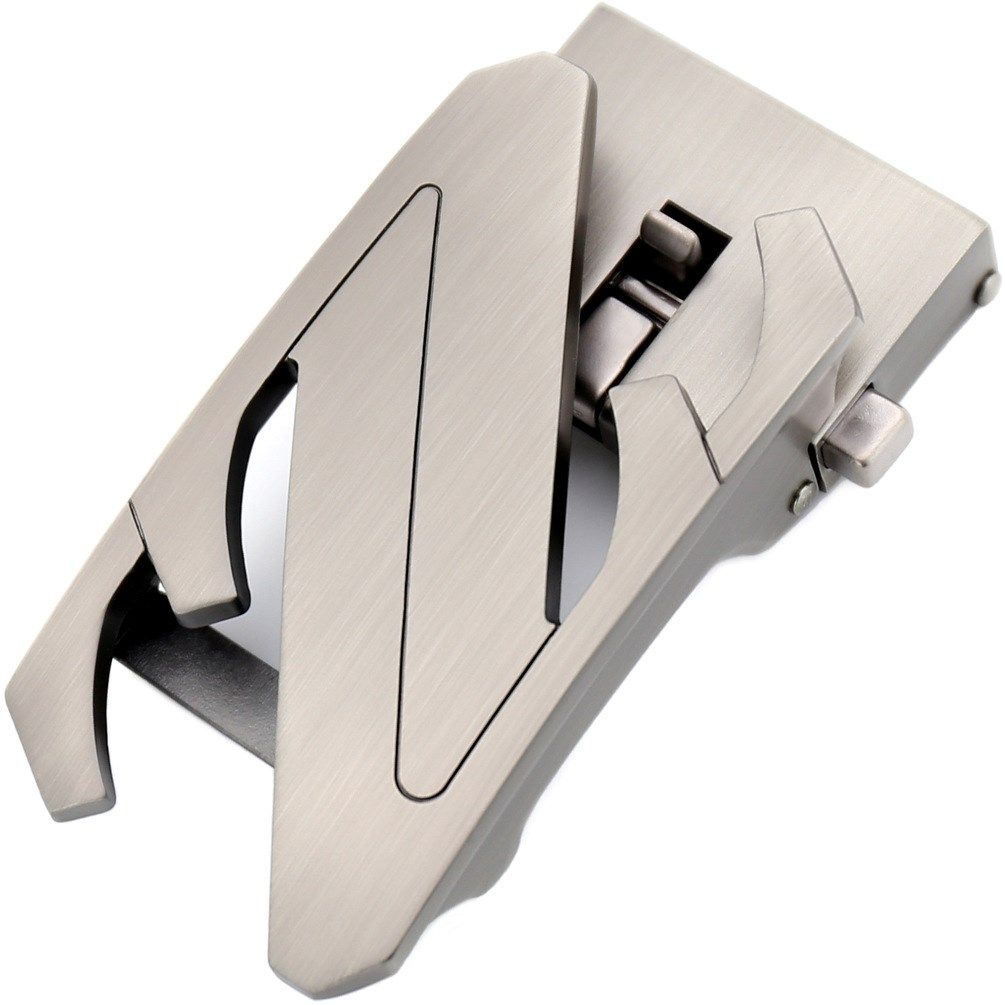 一折自动锁扣_皮带男自动扣金属扣头卡扣式高档便捷腰带潮流锌合金