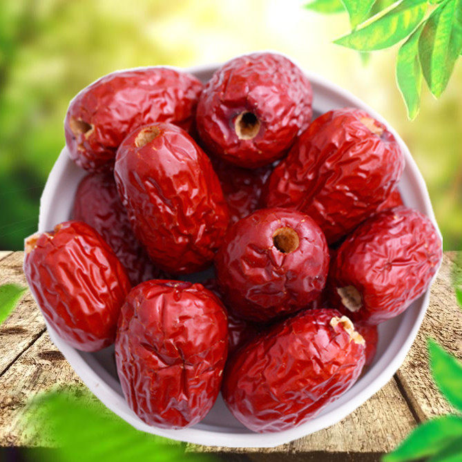 新疆枣若羌灰枣_新疆红枣 无核红枣 特级500g 空心 去核 若羌灰枣