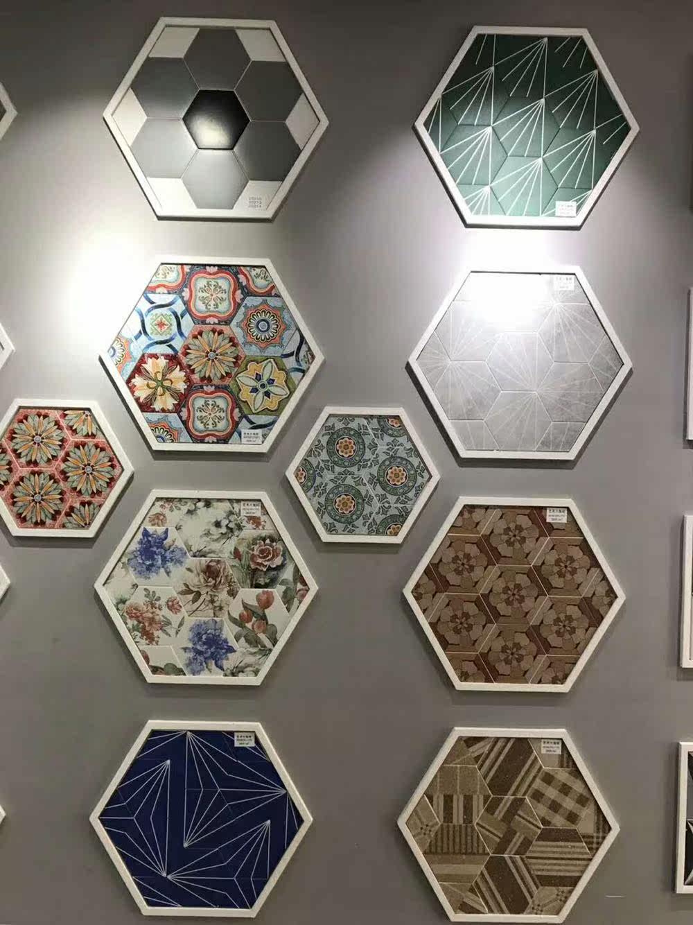 一折家装主材 卫生间_北欧六角砖家装主材厨房卫生间墙砖地砖六边形