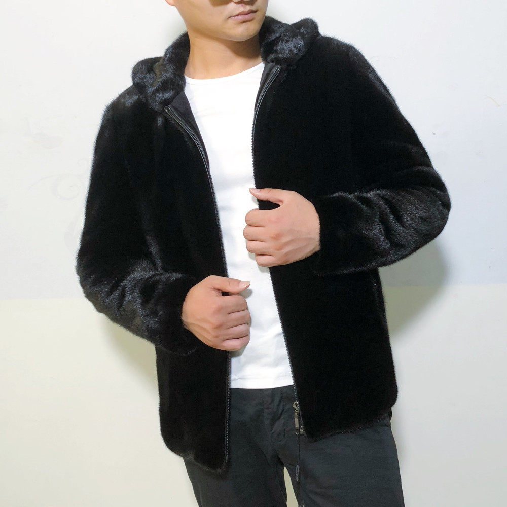 热销貂皮大衣 整貂男