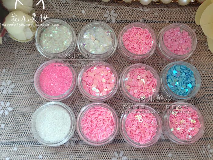 网红lolita亮片妆脸部cos彩闪粉珠光化妆眼影角