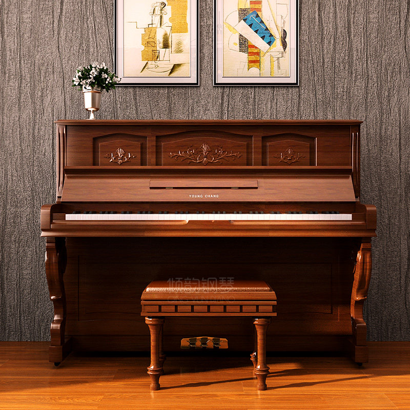 韩国原装二手钢琴英昌u121立式三益日本进口专业演奏考级学生用
