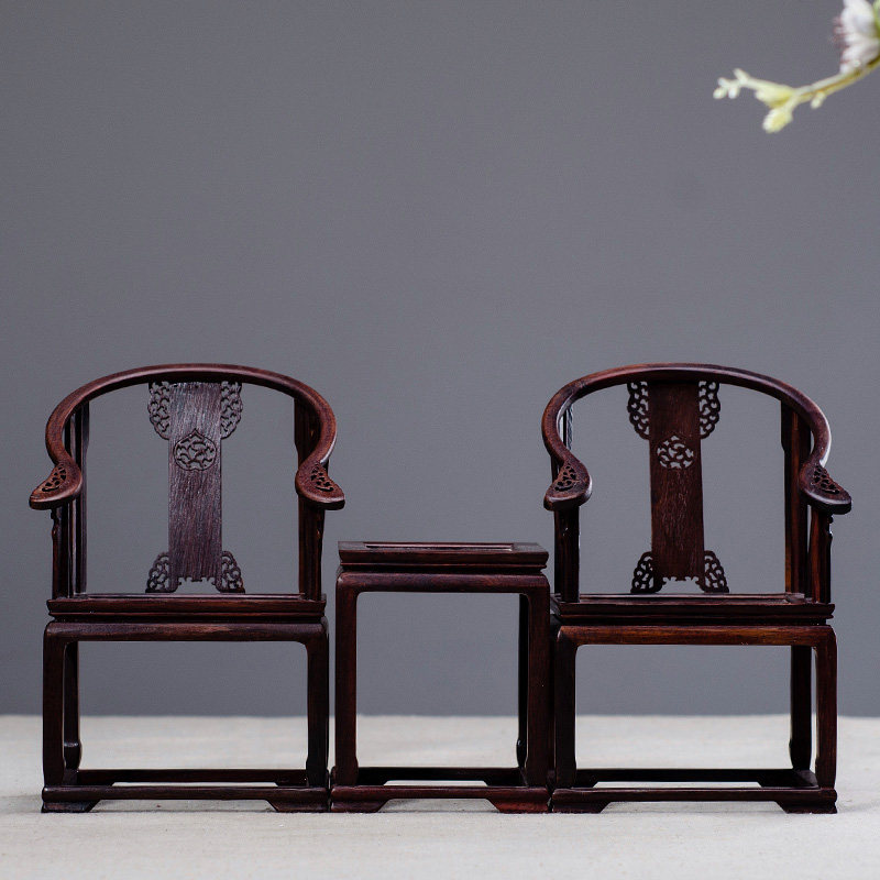 仕女摆件室内古典木椅装饰品客厅工艺品中式创意家居瓷器摆件人物