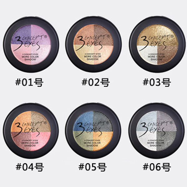 3ce眼影 大地色_专柜正品3 concept eyes 第三眼闪耀盈彩四色烤眼影