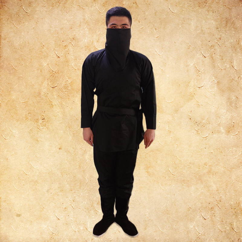 热销cos服装男古装_【出租】男士古装强盗夜行衣侠客蒙面衣日本武士