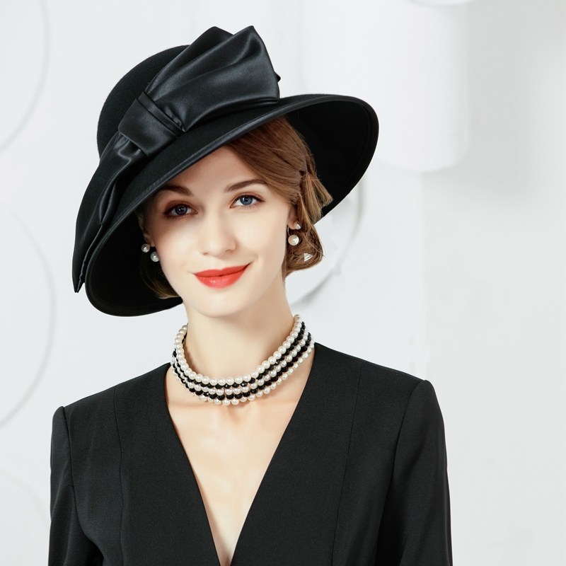 礼帽 女 英伦
