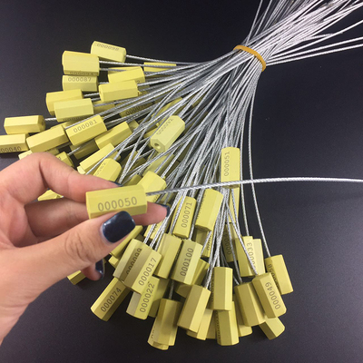 一次性铅封条抽紧式钢丝封条防盗封签集装箱物流封条货柜车施封锁