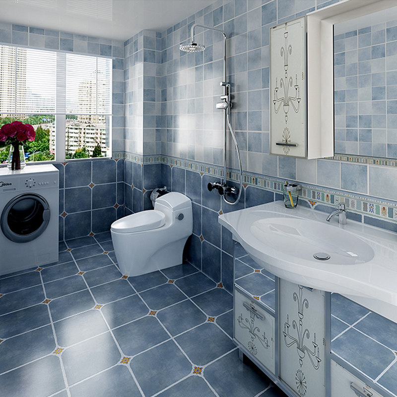 地中海卫生间防滑瓷砖美式厨房墙砖阳台复古砖30现代简约厕所砖
