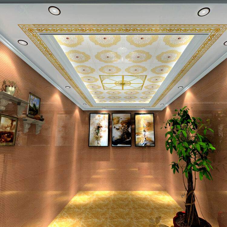 客厅集成吊顶450*450花边铝扣板全套材料 餐厅