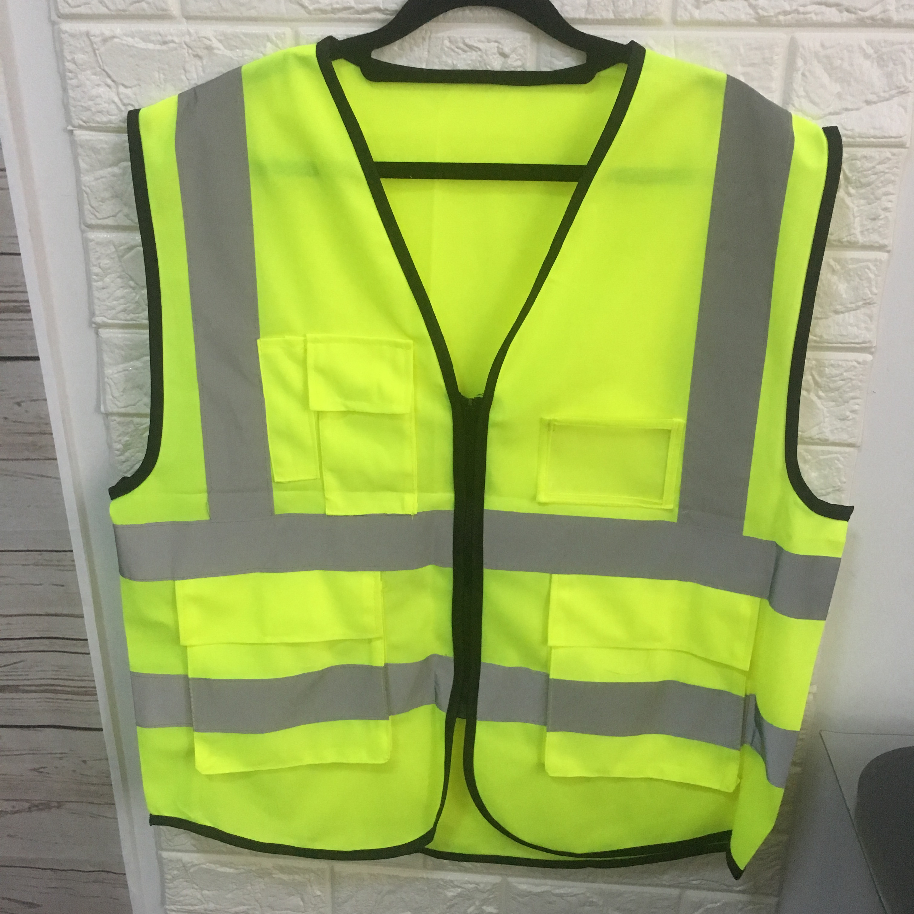 车载反光衣_多口袋拉链式反光背心反光衣汽车安全服机动车驾驶员夜间