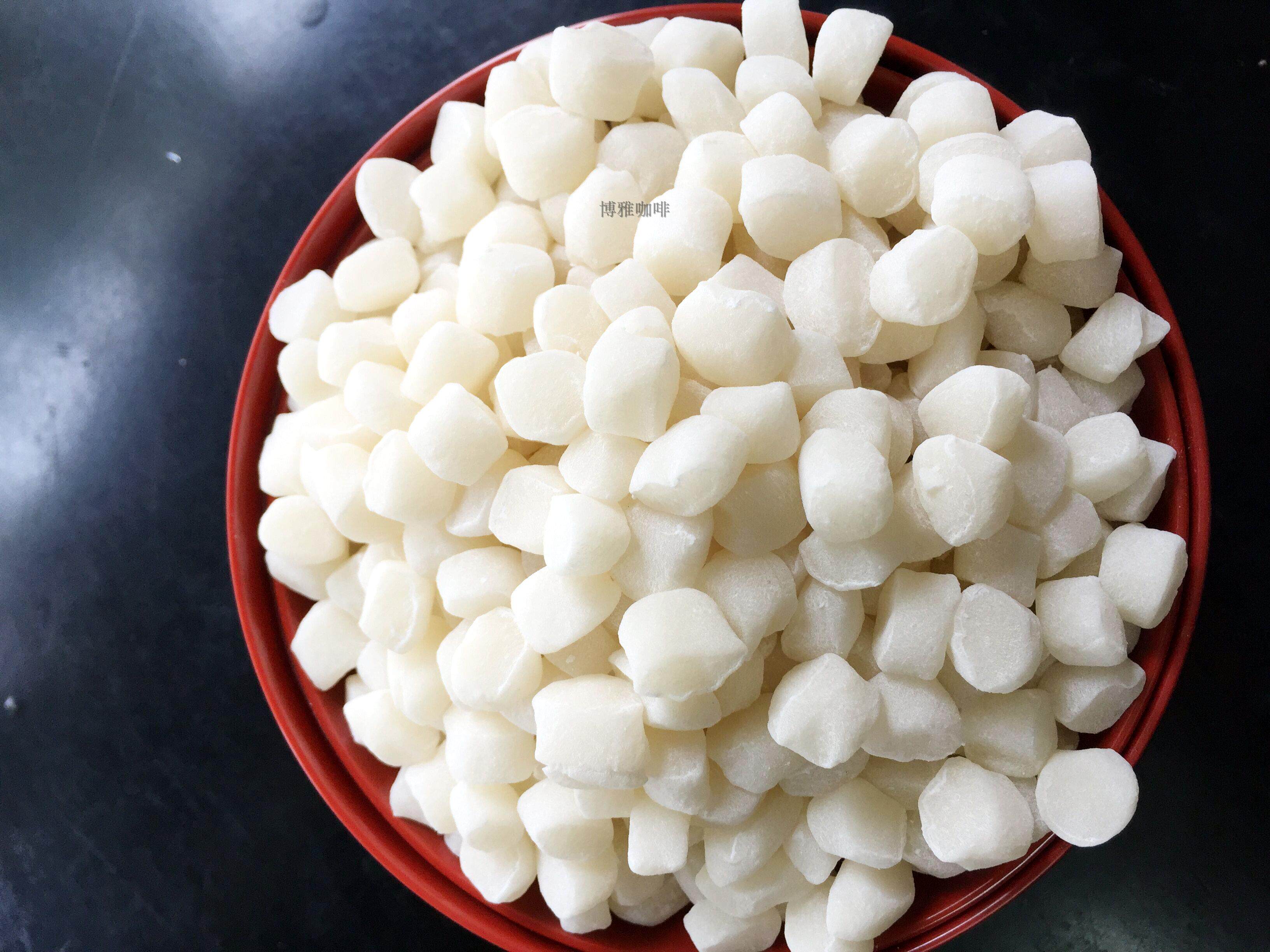 新品不变硬纯白色年糕丁韩式年糕粒韩国打糕 雪冰原料 开袋即食