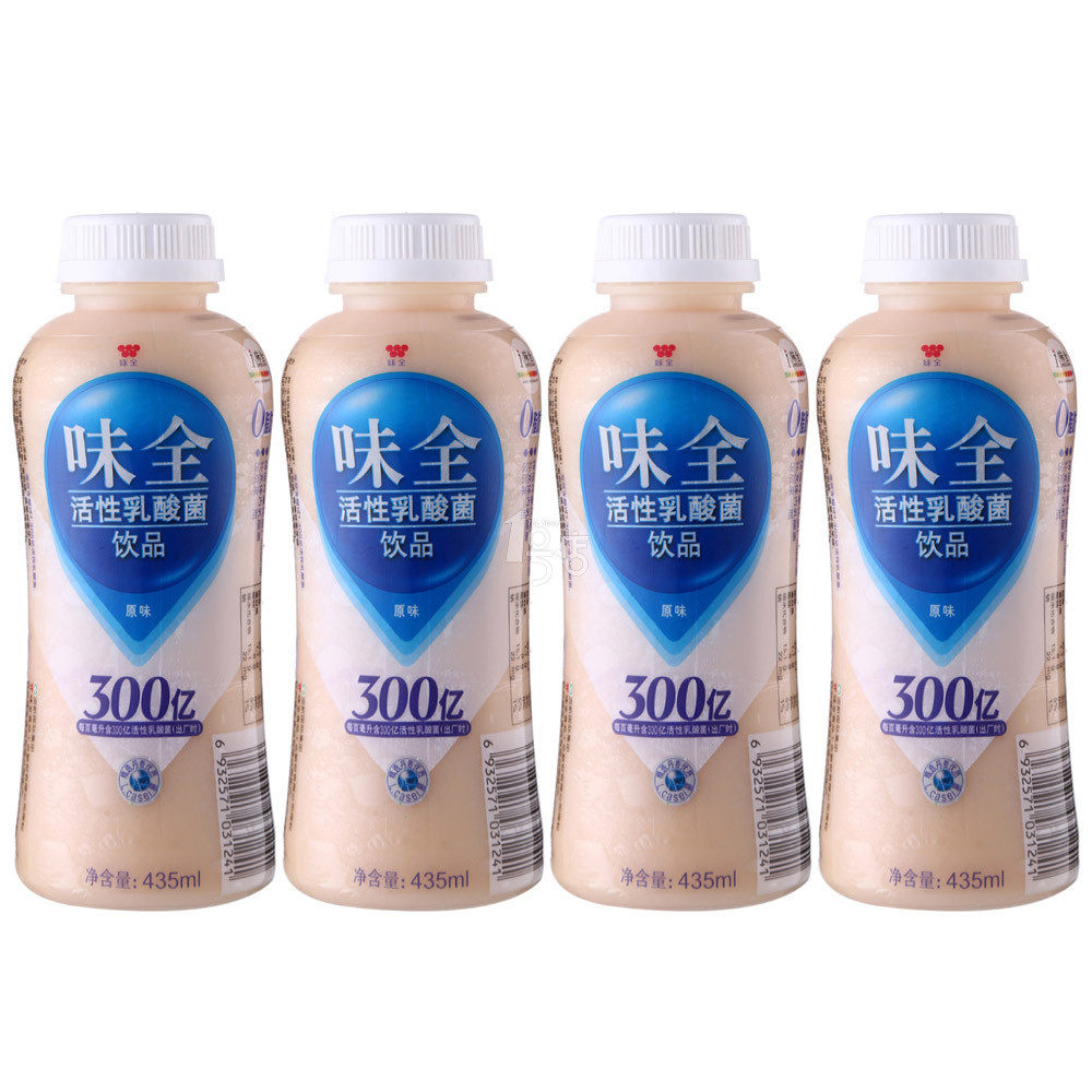 正品味全活性乳酸菌酸奶饮品435ml*10瓶装最新日期