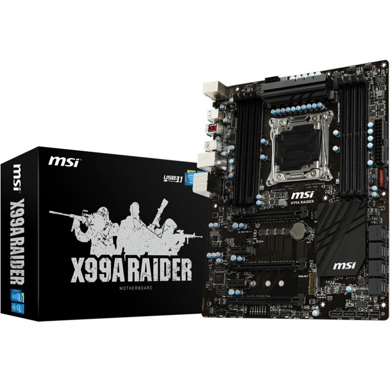 msi/微星 x99a raider i7 6800k 英特尔盒装六核心cpu主板套装