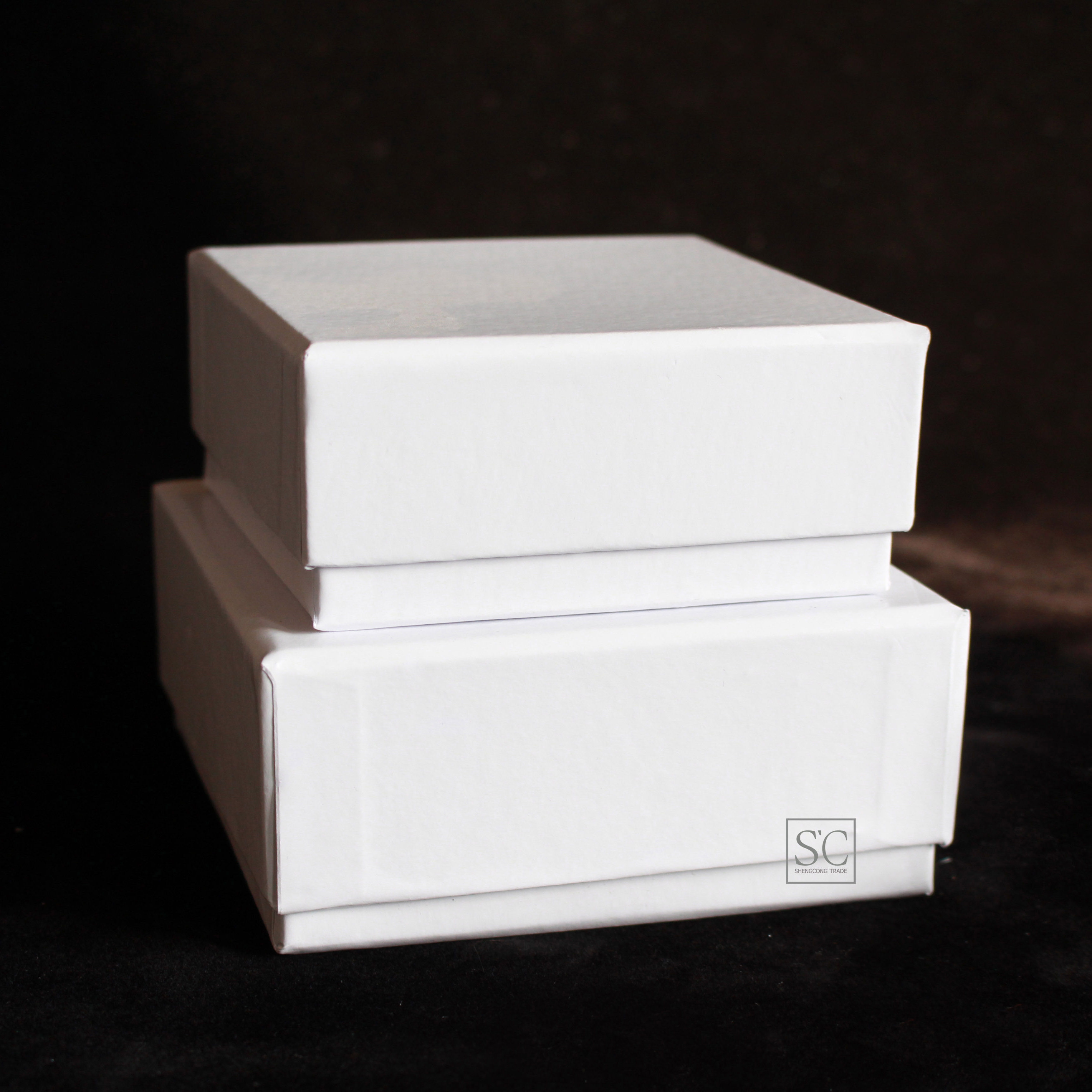 白纸盒_现货 白色盒手链手串天地盖纸盒定制 首饰饰品包装盒 12*12*5.