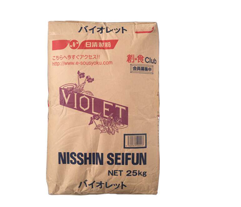 一折面粉 25kg 蛋糕粉_进口日清面粉nissin紫罗兰低筋粉薄力小麦粉