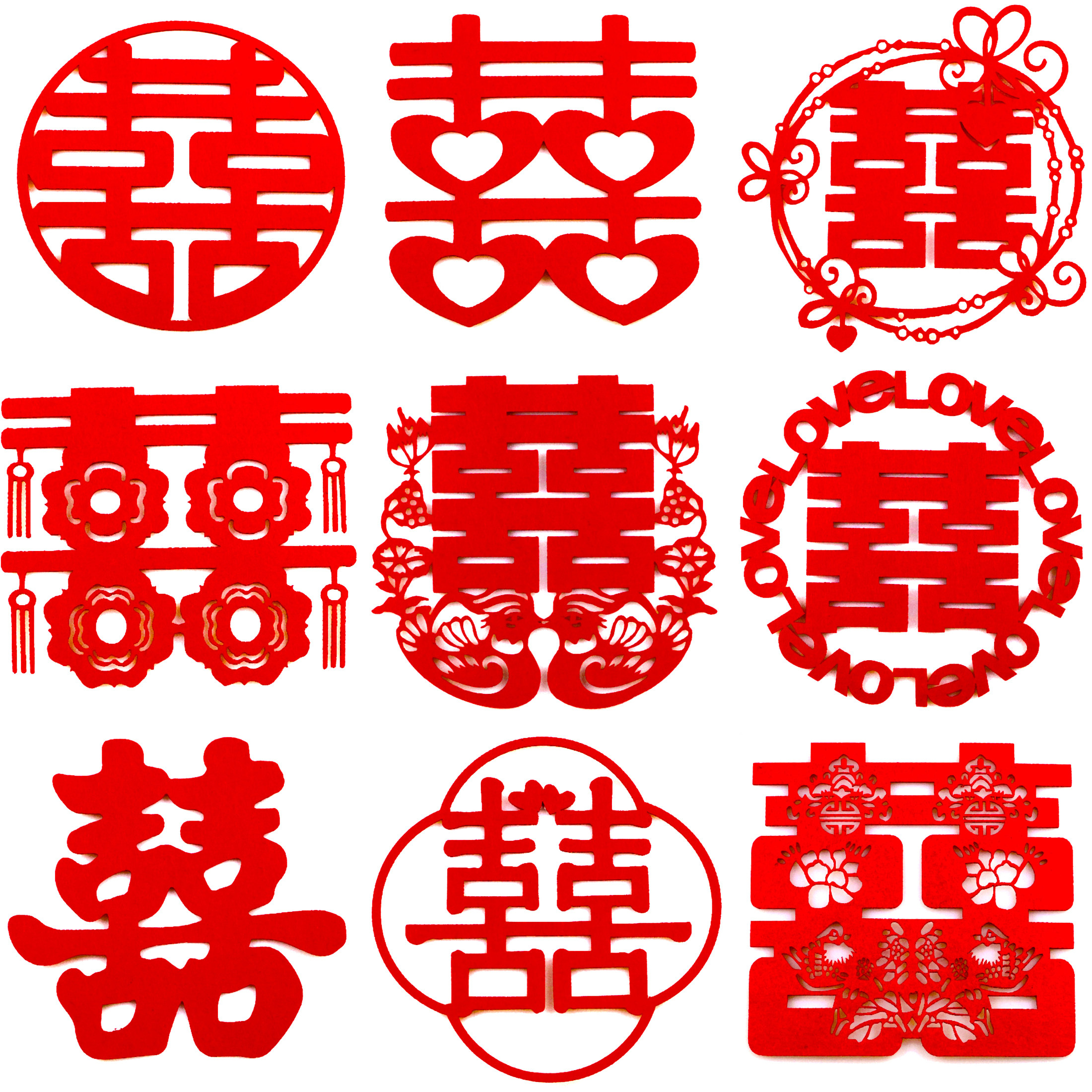 特价结婚喜字门贴