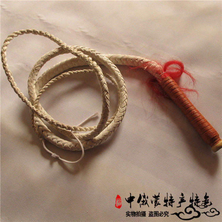全手工纯牛皮鞭子武术表演牧羊响鞭马鞭子蒙古族工艺品编制长鞭