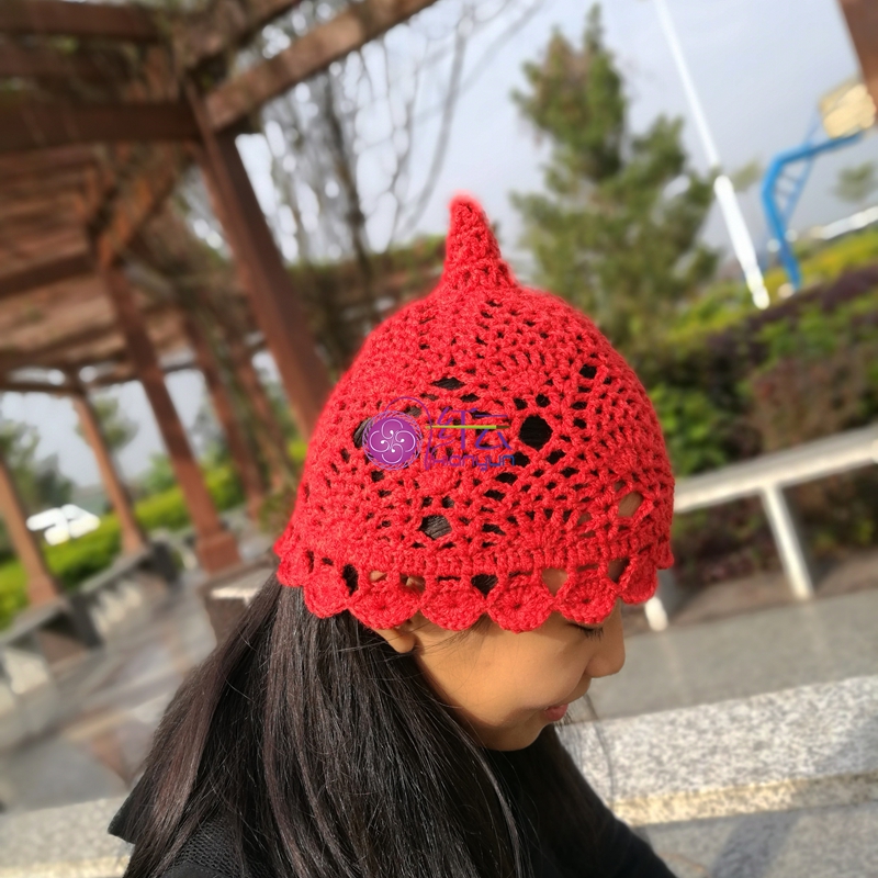 勾勾帽_民族风手钩花帽 春秋毛线帽 镂空勾花帽 头饰 女帽子优惠券