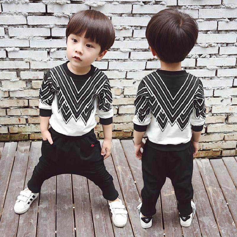装男童套装2春秋卫衣哈伦裤垮裤两件套韩版3宝宝4小童1-5岁潮优惠券