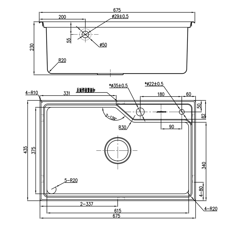 九牧不锈钢水槽06119tc