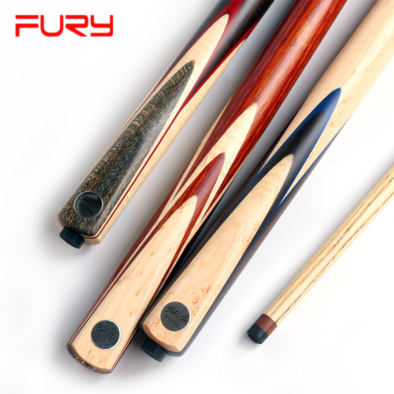 fury飞利台球杆中式黑八手工球杆11黑8斯诺克桌球杆白蜡木九球杆