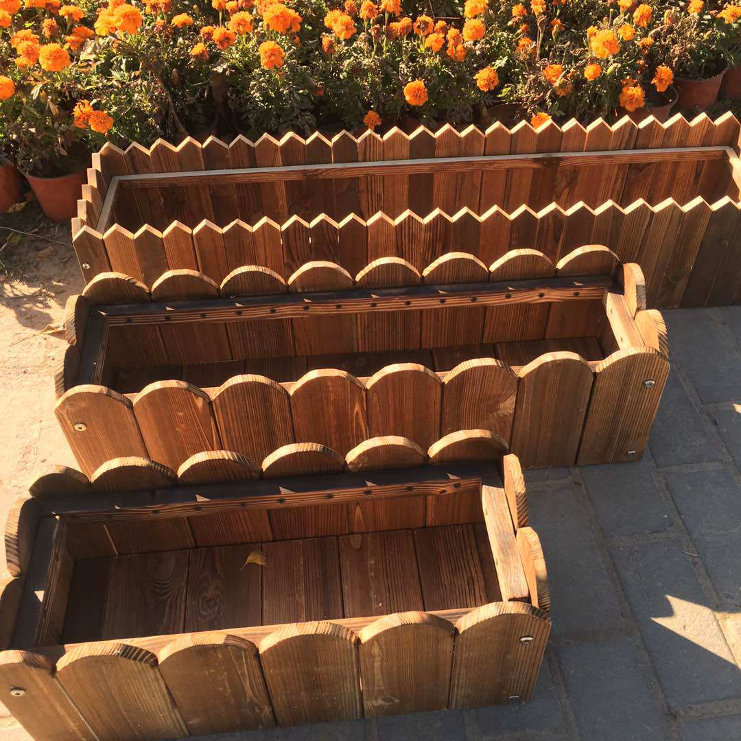 阳台花盆 长方形花槽 防腐木