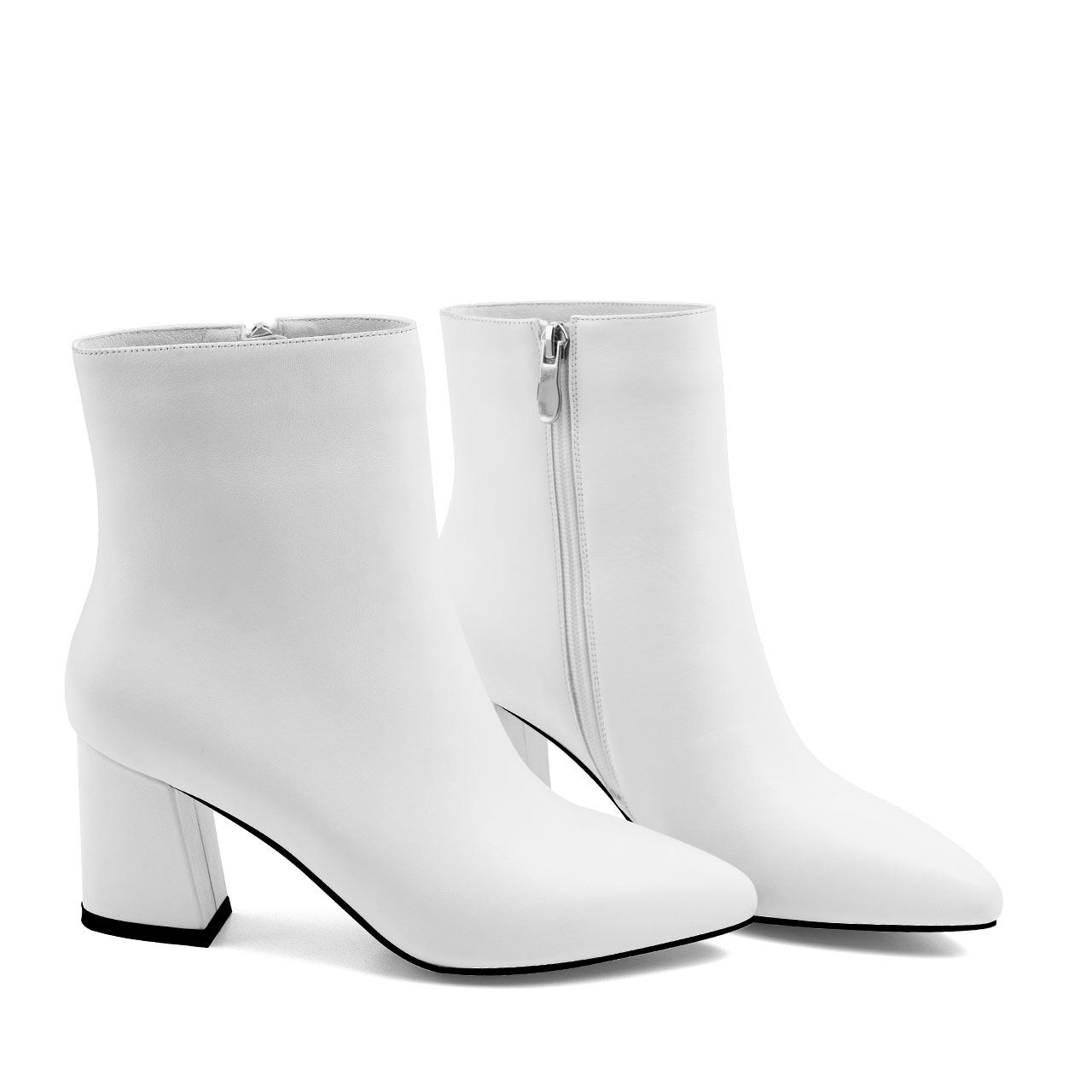 贝蒂佩琪白色切尔西短靴