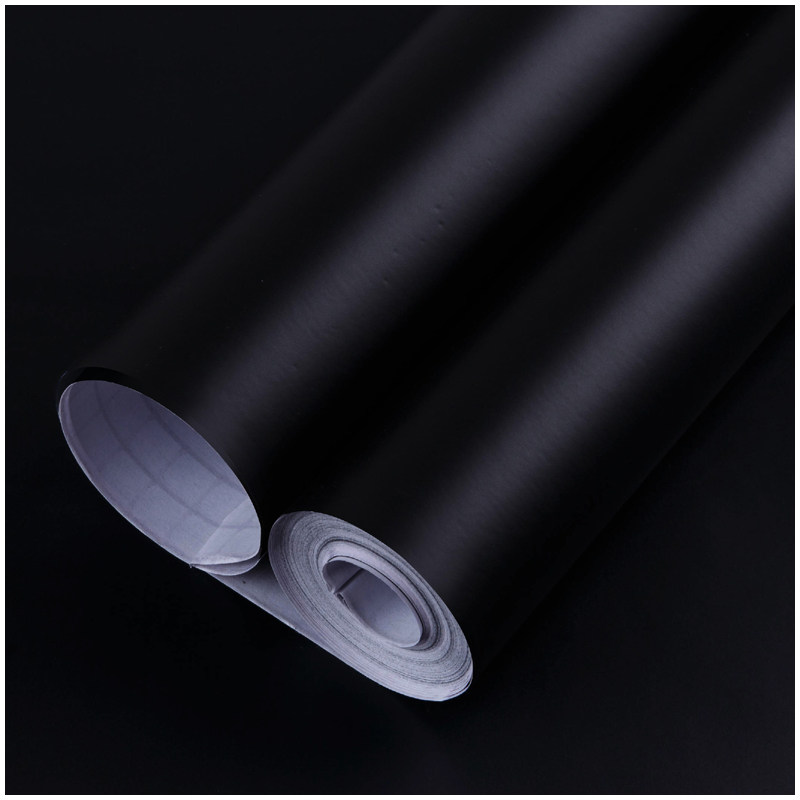 热销桌贴_墙纸自粘卧室温馨壁纸防水pvc即时贴纯色黑色幼儿园家具桌贴