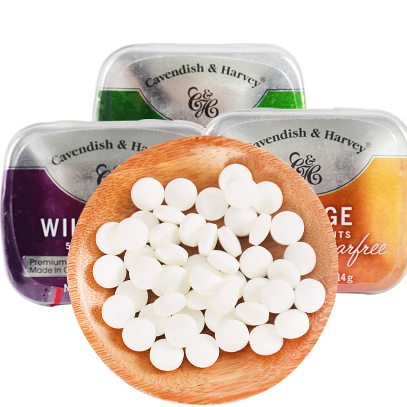 香橙味_德国嘉云糖 薄荷糖 浆果味 香橙味糖果三种口味14g 进口糖果