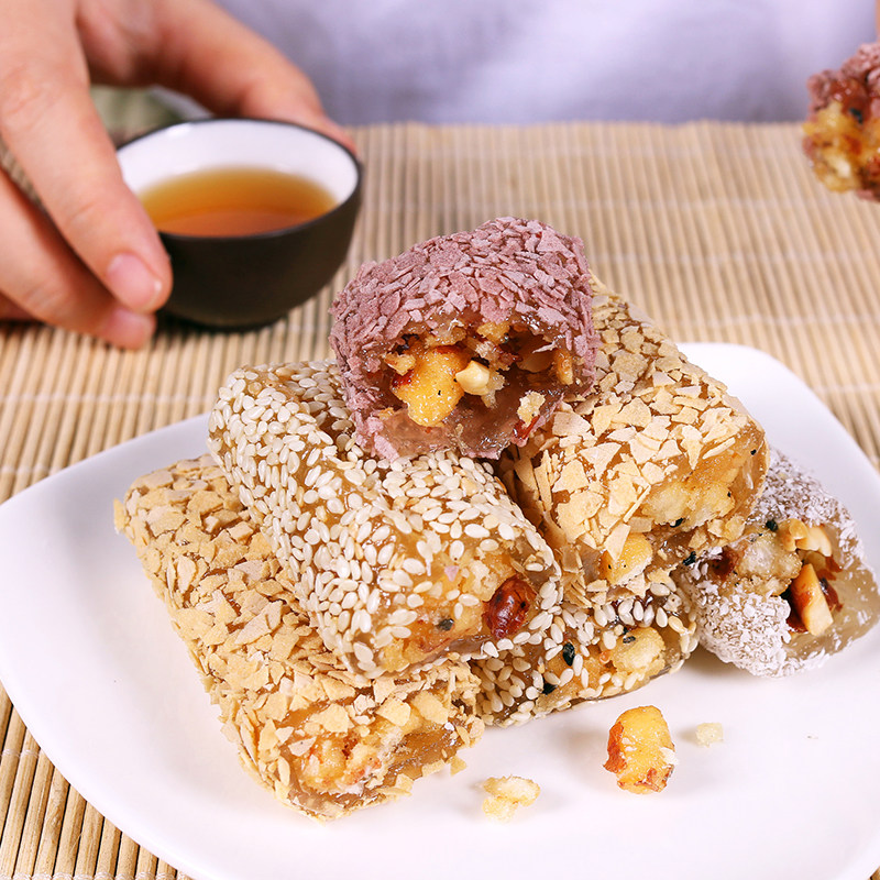 老潮夫广东软豆凤礼盒1050g手信 零食糕点大礼包 广东特产礼盒