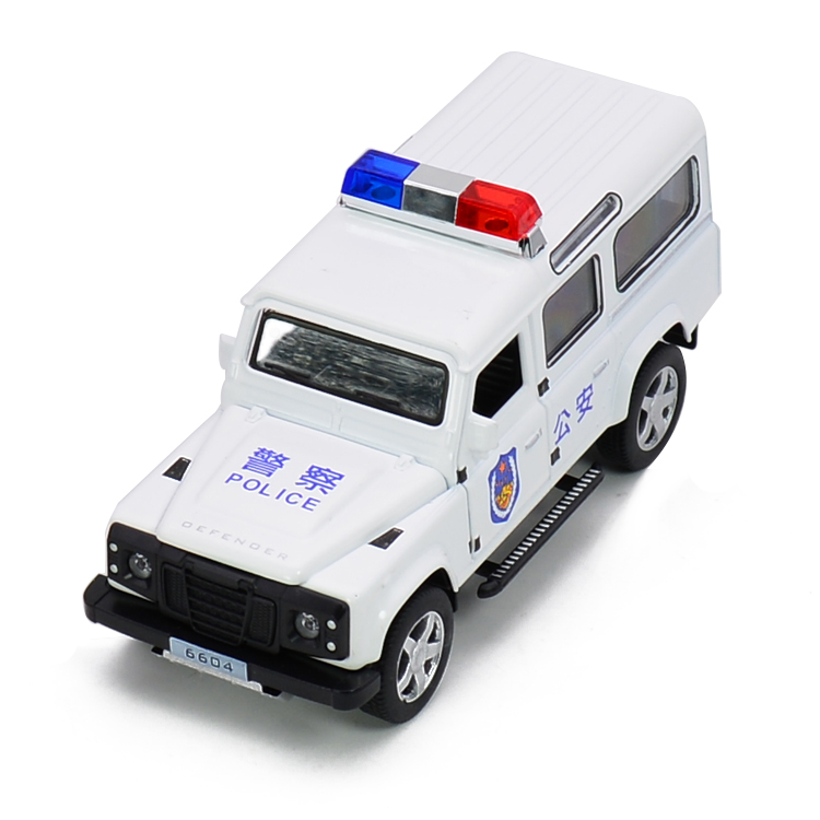 儿童玩具警车模型110男孩合金仿真警察车特警车模型路虎公安车