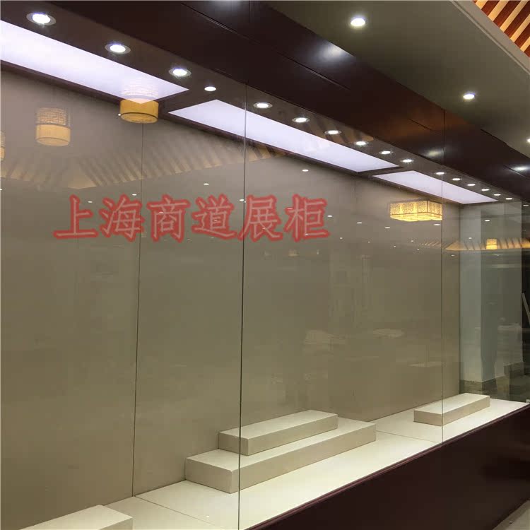 博物馆玻璃展柜定制珠宝玉器翡翠靠墙古董背柜展示台陈列柜