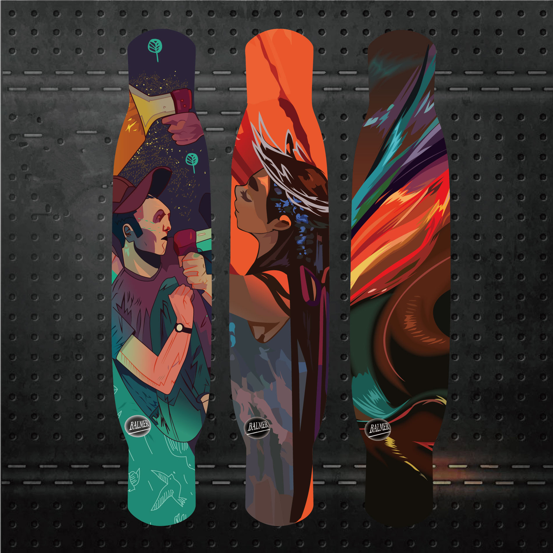 一折长板滑板男生_balmer斑马长板滑板舞板男生女生初学者成人专业