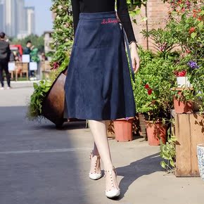 皮裙子 女士春秋