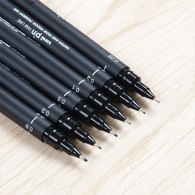 三菱绘图针管笔 漫画设计勾线笔 绘图描边笔 美术描线笔