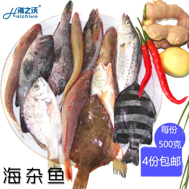海鲜鱼类_新鲜海产野生速冻海杂鱼饭店食材满4斤包邮海鲜鱼类深海鱼酱