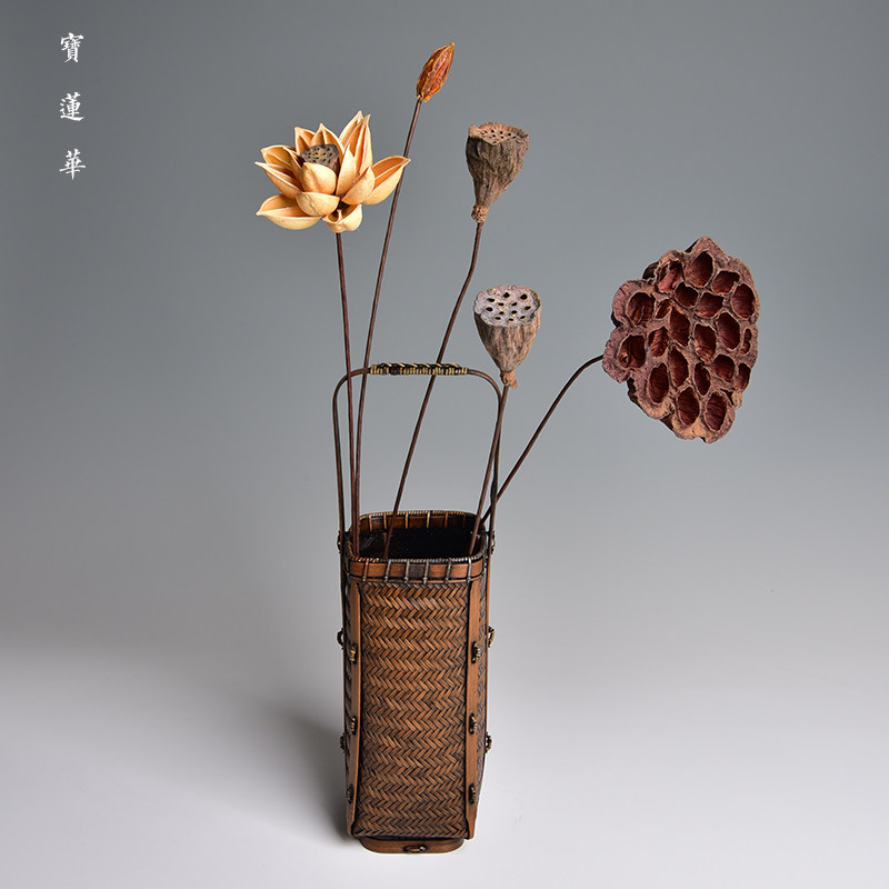 散装_原生态干花 小莲蓬头干莲蓬花 干果干枝 茶艺装饰插花 仿真花艺