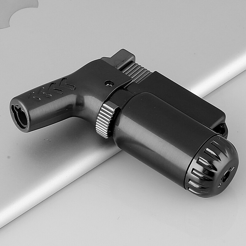 送气体 充气打火机焊枪防风火机点烟器直冲金属喷枪点火器带锁定