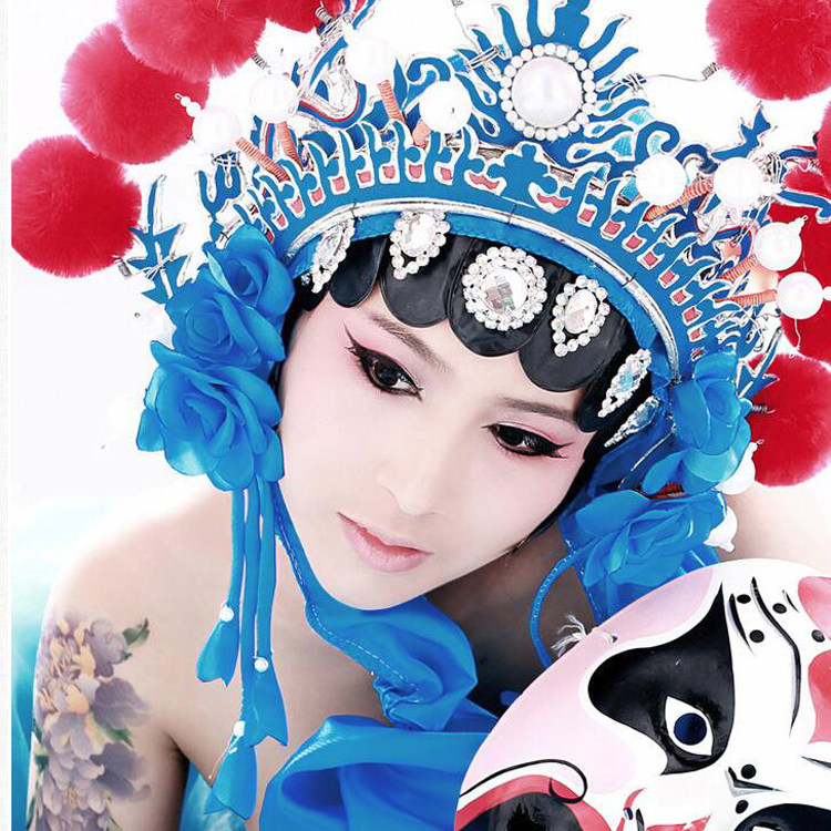 古装剧服装女_影楼摄影主题 古装女写真服装凤冠霞帔头饰京剧戏曲头冠