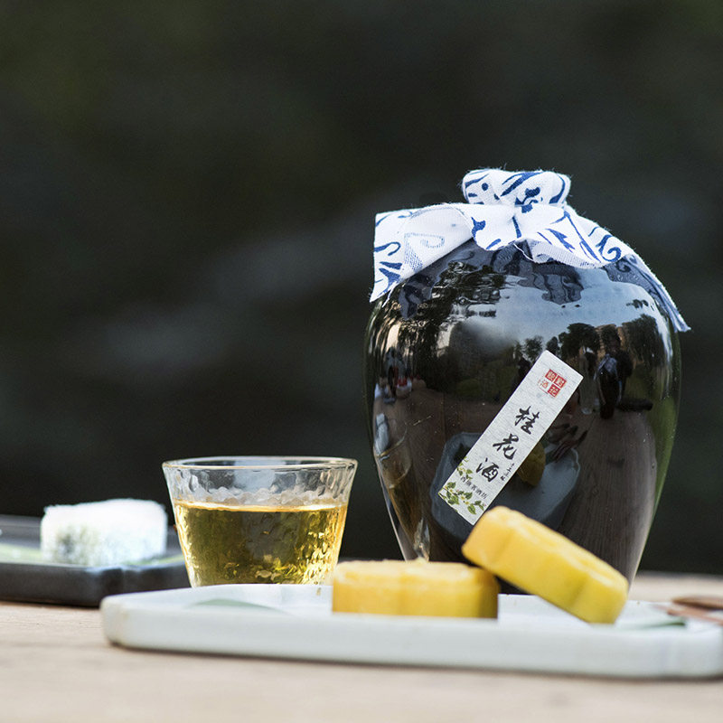 西塘古镇/百年老字号 12度桂花酒 古法桂花酿低度甜酒500毫升酒坛