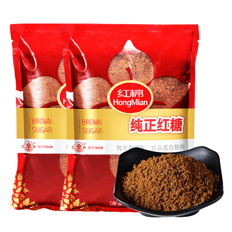 【天猫超市】红棉红糖400gx2袋装甘蔗纯正红糖