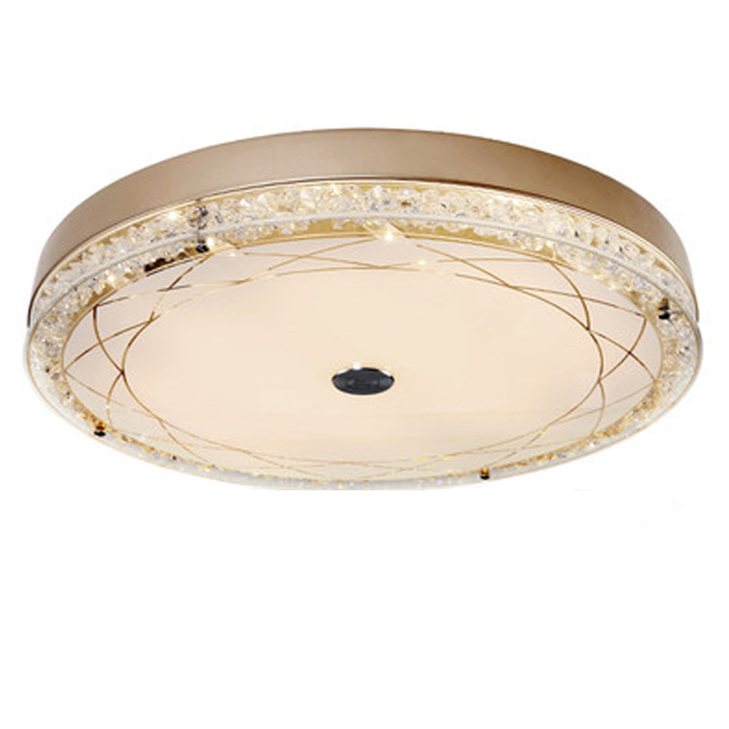 奥朵灯饰水晶灯客厅简约现代温馨浪漫圆形大气led卧室灯吸顶灯具