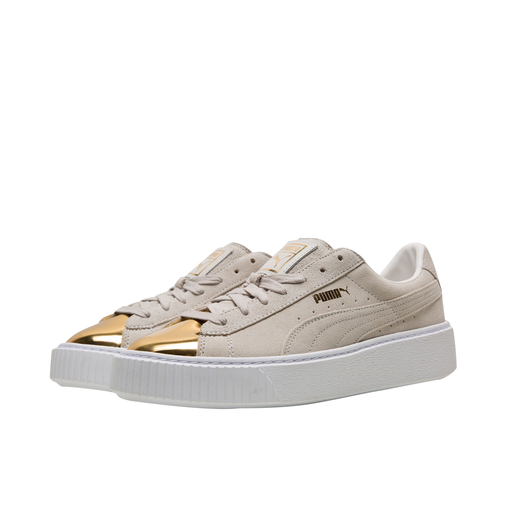 puma彪马官方 女子麂皮休闲鞋 suede platform gold 362222