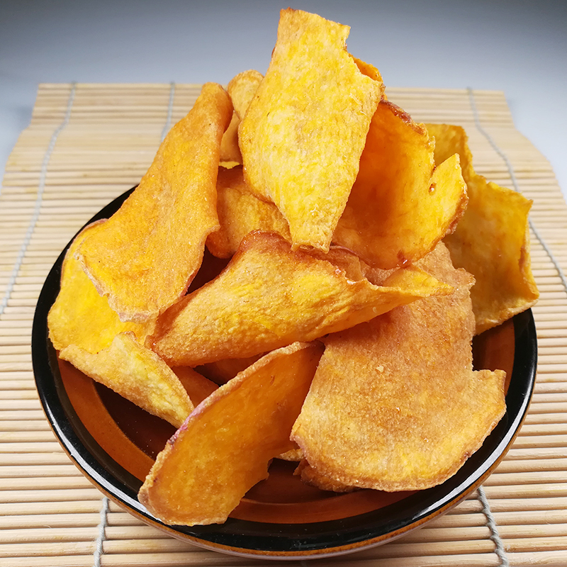 包邮 农家自制油炸红薯片 地瓜片 超薄超香脆 天然无添加 500克