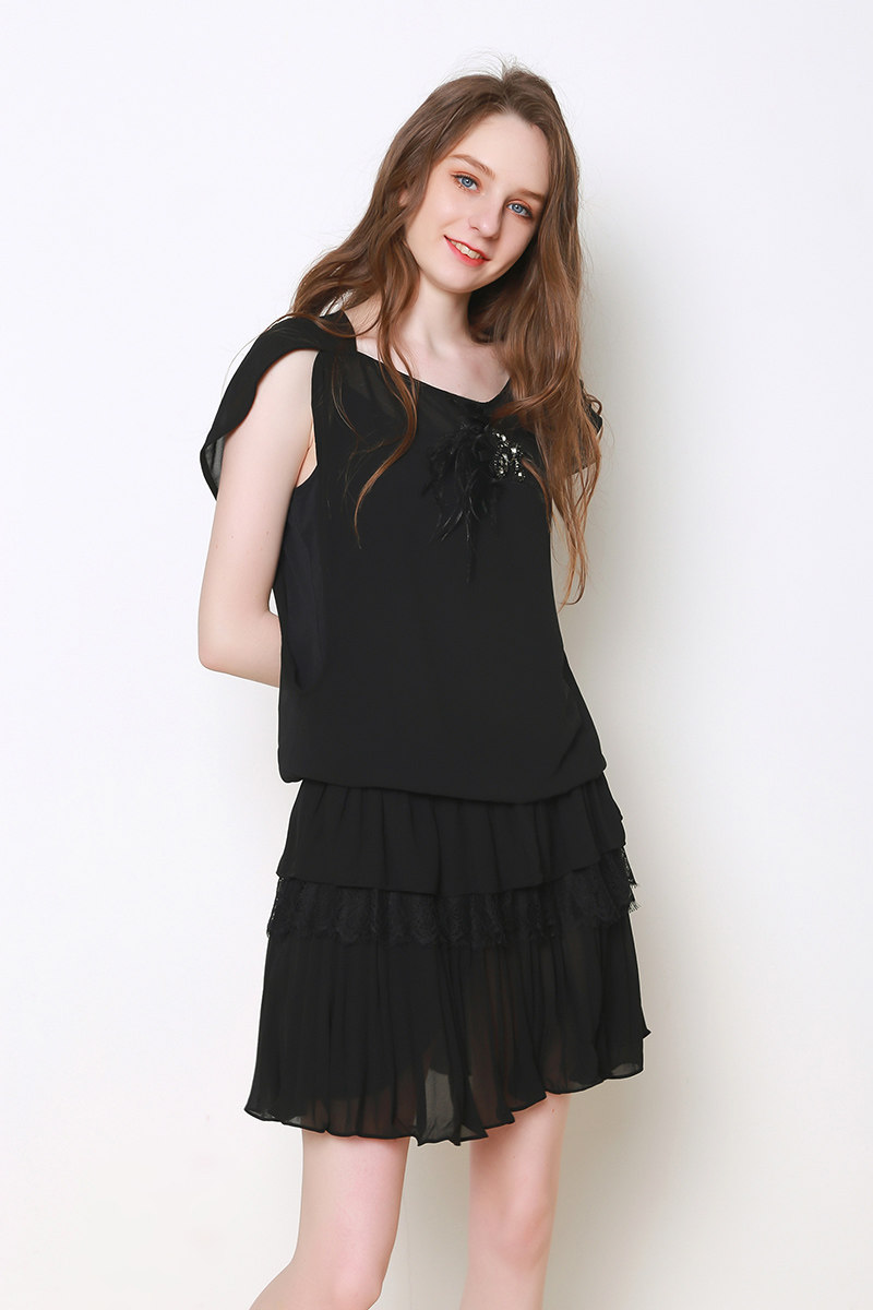 年终盛典#高端女装 yj0047 修身 低腰 连衣裙 2017夏