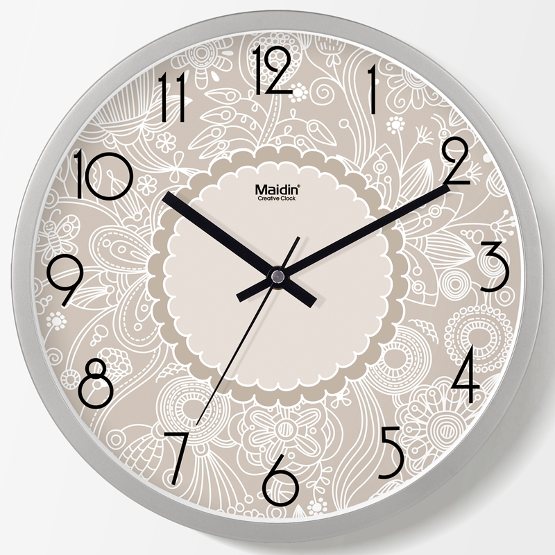 麦丁静音欧式钟表挂钟客厅卧室时尚创意大挂表现代时钟石英钟b6671元