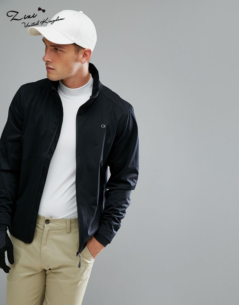 ck夹克男代购_calvin klein 男士高尔夫休闲运动夹克外套英国正品代购