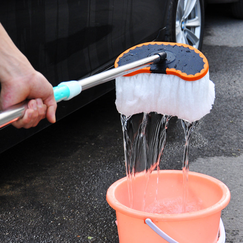 百魅 洗车刷子长柄伸缩长杆软毛擦车洗车拖把清洁工具套装汽车刷