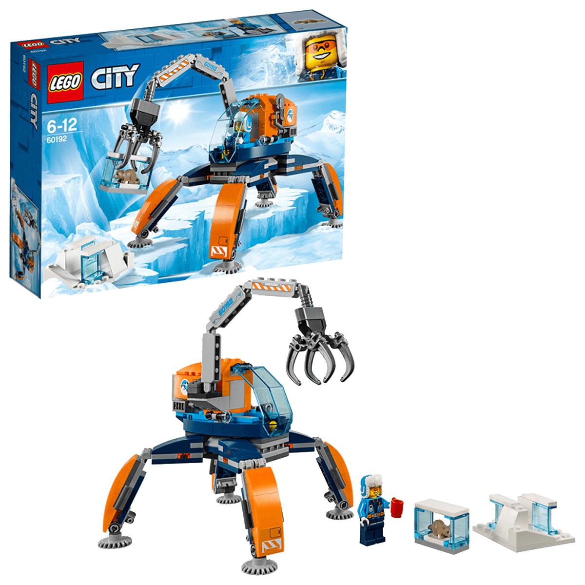 乐高积木_7月新品 乐高城市系列 极地冰雪履带机 60192 lego 积木玩具